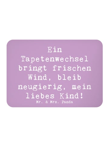 Mr. & Mrs. Panda Fridge Magnet Spruch Umzug neue Stadt mit Spruch in Lavendeltraum