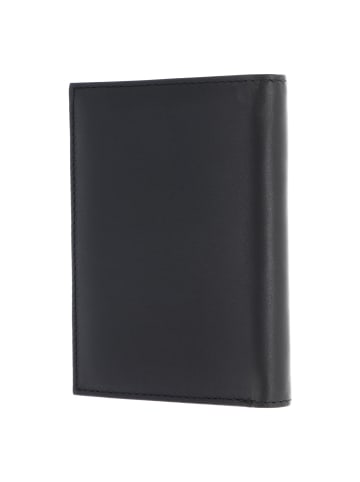 oxmox Leather Geldbörse RFID Schutz Leder 13 cm in schwarz-freedom fish