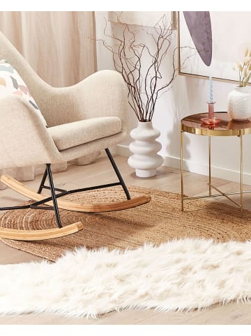 Beliani Schaffell MAMUNGARI in Beige - (W) 60 x (H) 6 x (L) 180 cm