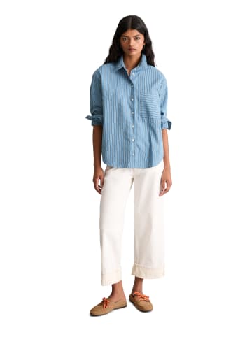 Marc O'Polo DENIM Streifenbluse regular in Light Blue