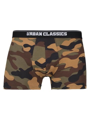 Urban Classics Boxershorts in wd camo+grn+blk+grey+sw camo