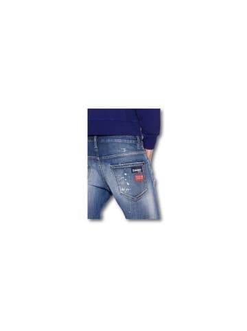 Dsquared2 Medium Bleached Spots Wash Sexy Twist Jeans Blau