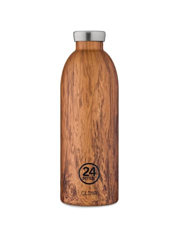 24Bottles Clima Trinkflasche 850 ml in sequoia wood