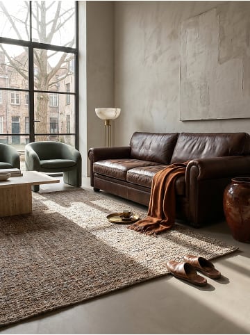 KADIMA DESIGN Teppich Wolle Handgewebt OTLEY Wohnzimmer Modern Wohnlich in Orange