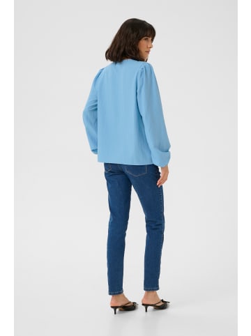 Kaffe Langarm-Bluse KApaulina Regular fit in Forever Blue CC