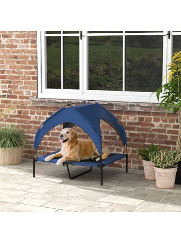 Pawhut Hundeliege Outdoor mit Dach 76L x 61B x 69,5H cm
