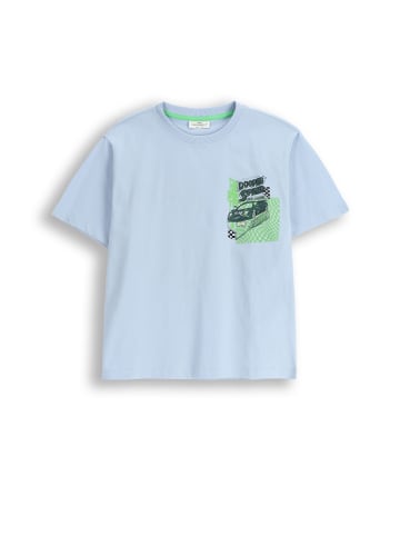 Coccodrillo T-Shirt mit kurzen Ärmeln in hellblau