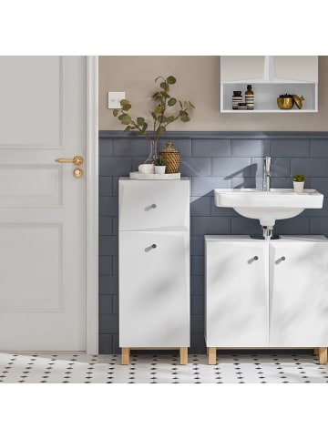 SoBuy Waschschrank in Reinweiß - (W) 30 x (H) 90 x (L) 34 cm