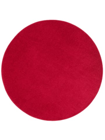 Snapstyle Velours-Teppich Joy Rund in rot