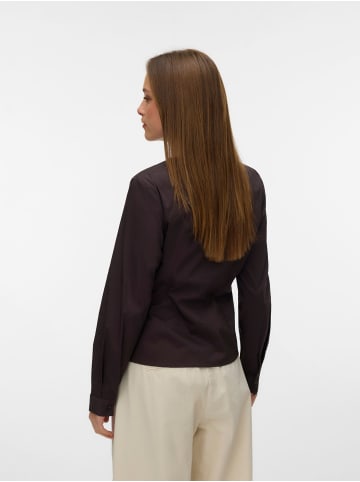 Vero Moda Popelin Hemd in Chocolate Torte