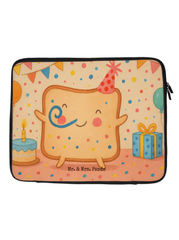 Mr. & Mrs. Panda Laptop Tasche Toast Party Design ohne Spruch in Weiß
