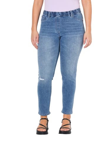 Ulla Popken Jeans in bleached denim