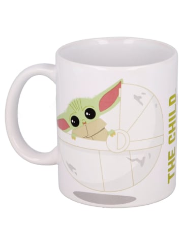COFI 1453 The Mandalorian Tasse 325ml Baby Yoda Keramikbecher im Geschenkset in Weiß