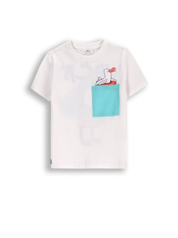 Coccodrillo T-Shirt mit kurzem Ärmel in ecru