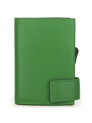 SecWal SecWal 2 Kreditkartenetui Geldbörse RFID Leder 9 cm in grün