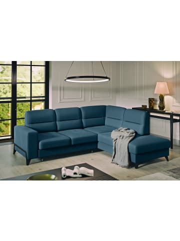 MF Design Cassada Recamiere Rechts in Blau -  (L) 237 x (B) 277 x (H) 100 cm