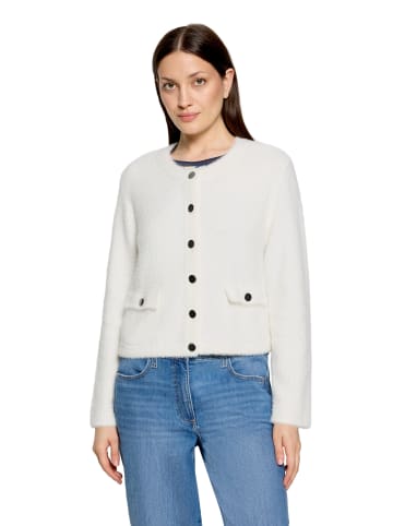 Betty Barclay Strick-Cardigan mit aufgesetzten Taschen in Rohweiß