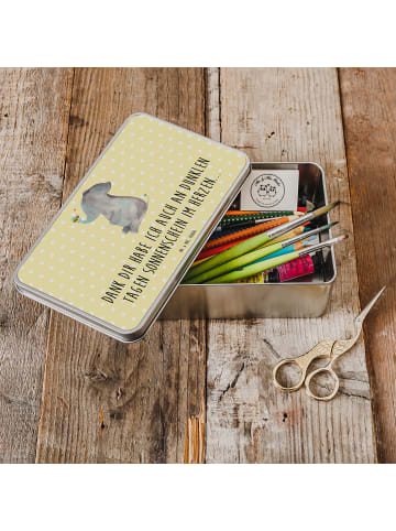 Mr. & Mrs. Panda Metalldose Elefant Biene mit Spruch in Gelb Pastell