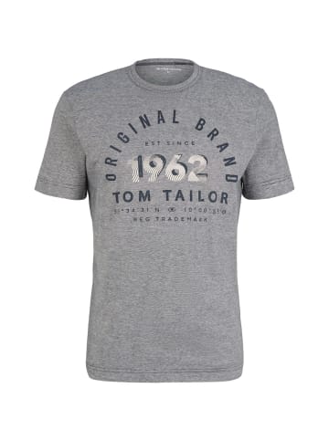 Tom Tailor T-Shirt PRINTED 1962 in Grau