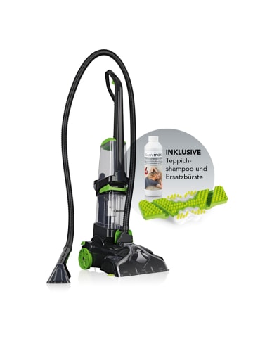 CLEANmaxx CLEANmaxx Teppichreiniger Professional mit Vibrations- und Seitenbürsten - schw