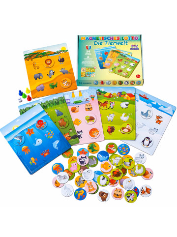 MAGNIKON Lotto Spiel für Kinder die Tierwelt , Bingo Spiel - ab 3 Jahren