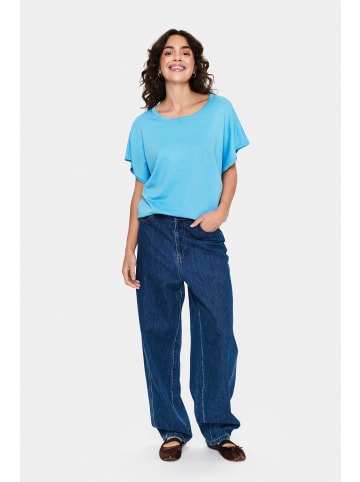 SAINT TROPEZ Strickpullover MilaSZ Casual fit in Ethereal Blue
