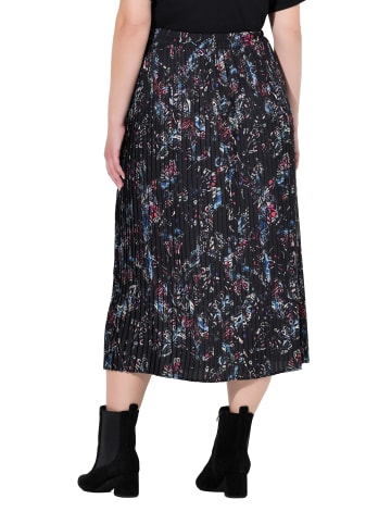 Ulla Popken Plisseerock in schwarz