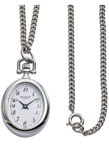 Regent Umhängeuhr mit Kette Silberfarben