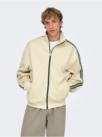 ONLY & SONS Strickjacke in Whitecap Gray