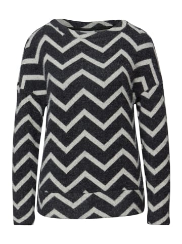 Street One Flauschiges Shirt in Schwarz