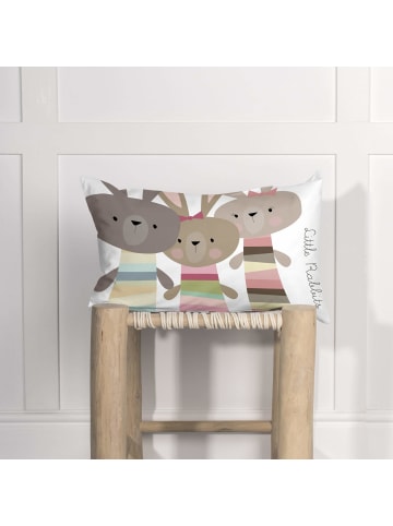 Happy Friday Rabbit family Kissenbezug