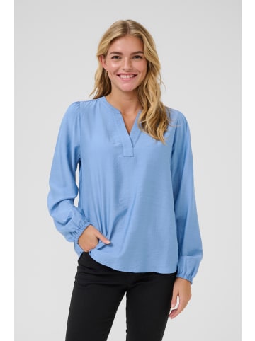 Kaffe Langarm-Bluse KAlui in Silver Lake Blue CC
