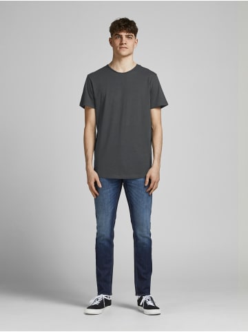 Jack & Jones Basic T-Shirt Rundhals Kurzarm JJEBASHER in Grau