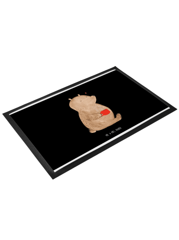 Mr. & Mrs. Panda fußmatte Bär Kaffee ohne Spruch in Schwarz