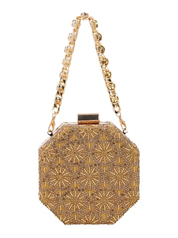 usha BLACK LABEL Women Clutch in Gold