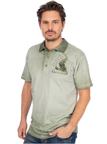 OS-Trachten Poloshirt 428008-3737 in khaki