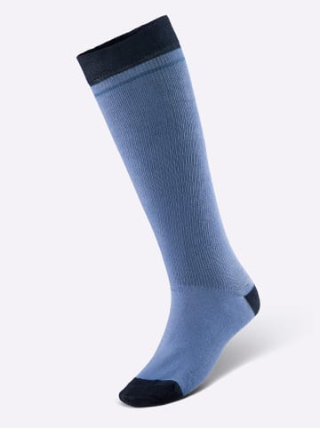 WITT WEIDEN Kompressionskniestrumpf in jeansblau