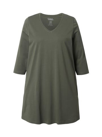 Ulla Popken Longshirt in olivgrau