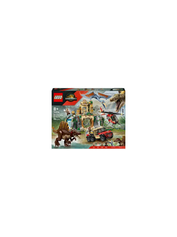 LEGO Klemmbausteine Set Jurassic W Spinosaurier Quetzalcoatlus Hubschrauber-Einsatz