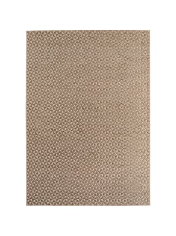 KADIMA DESIGN Teppich Outdoor Waschbar Kariert LERMOOS Strapazierfähig OEKO-TEX in Beige