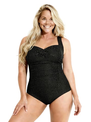 Ulla Popken Badeanzug in schwarz