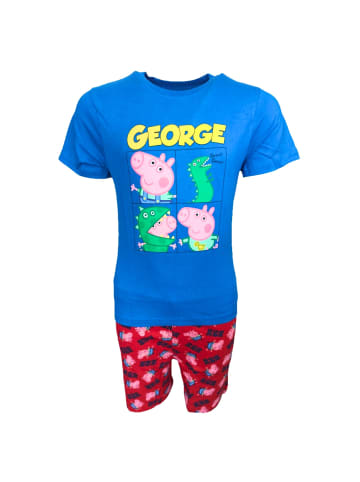 Peppa Pig Schlafanzug kurz Peppa Pig George in Blau-Rot