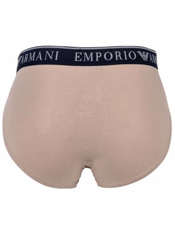 Emporio Armani Slip 2er Pack in Beige/Grau