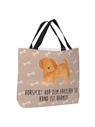 Mr. & Mrs. Panda Tote Bag Hund Flauschig mit Spruch in Hundeglück