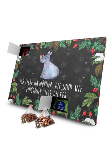 Mr. & Mrs. Panda Adventskalender Einhorn Nashorn mit Spruch in Kreidetafel