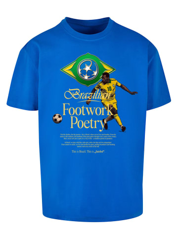 Mister Tee Mister Tee Footwork Poetry Oversize Tee in cobalt blue