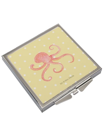 Mr. & Mrs. Panda Schminkspiegel Tintenfisch ohne Spruch in Gelb Pastell