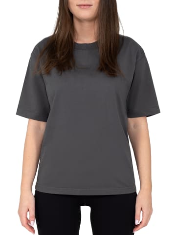 Reichstadt Reichstadt Regular Fit T-Shirt Damen Shoulder Drop 25RSW071 Dark Grey 3XL