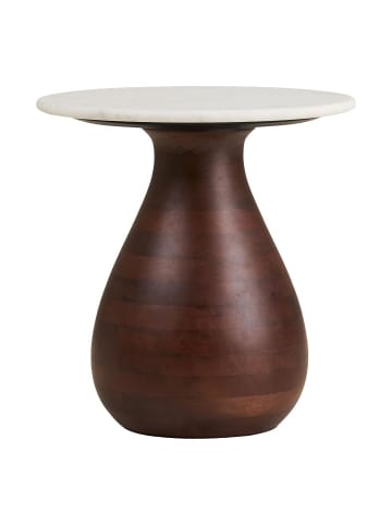 ebuy24 Eckbord Klara Weiß 40 x 40 cm