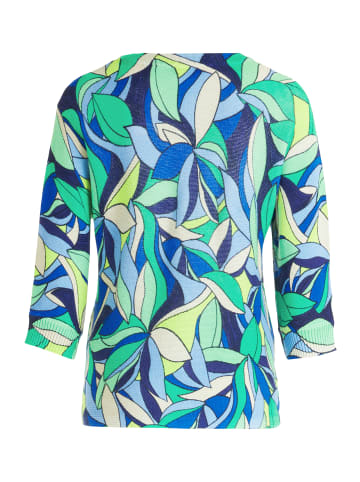 Betty Barclay Strickpullover mit Print in Green/Blue